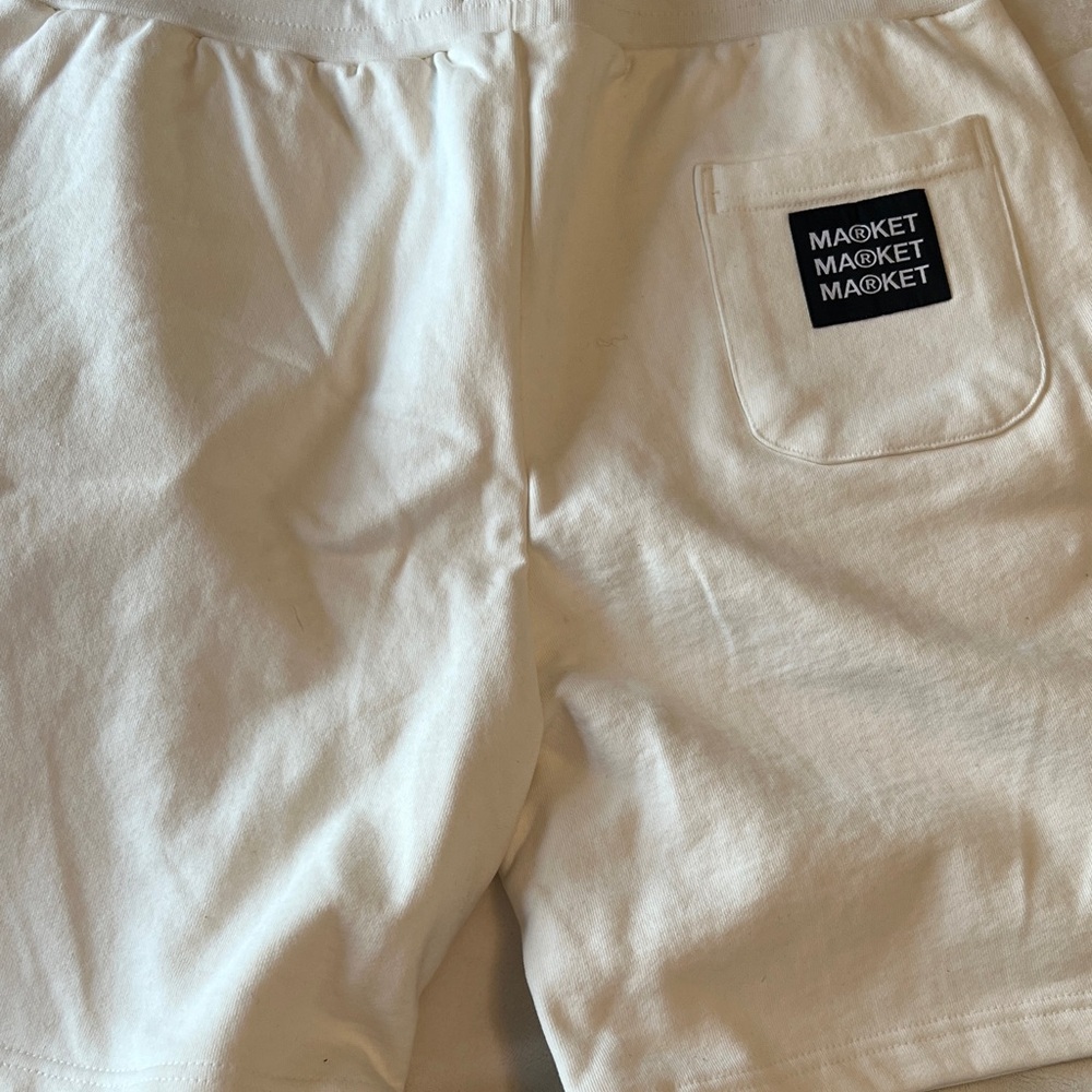 Market Men's Cream Athletic Shorts